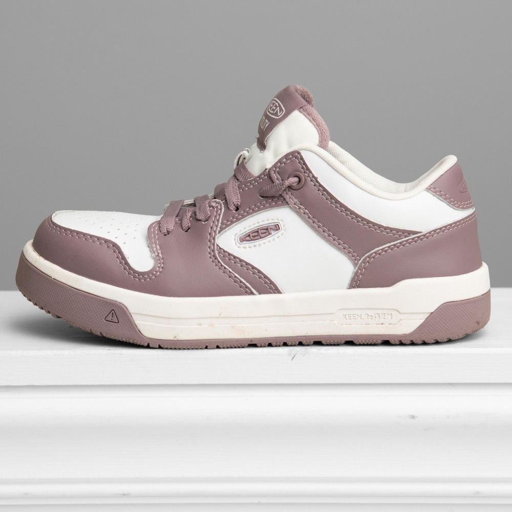 KEEN Overton Utility Sneakers Sz 6.5 Cute Hard Toe Shoes Athleisure Purple White